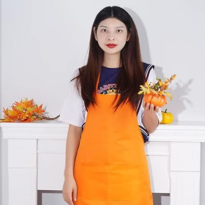 Fengek 8 Pcs Bib Apron for Unisex Colorful Kitchen Apron Bulk - Image 6