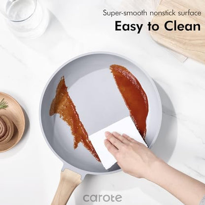 CAROTE 21pcs Ceramic Cookware Set, Pots and Pans Set - Image 5