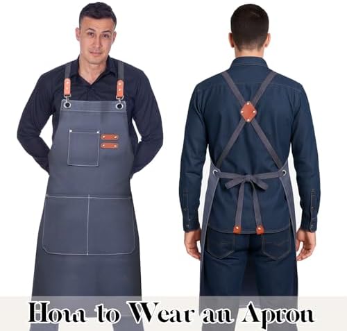Chef Cotton Canvas Apron for Men Women - Image 4