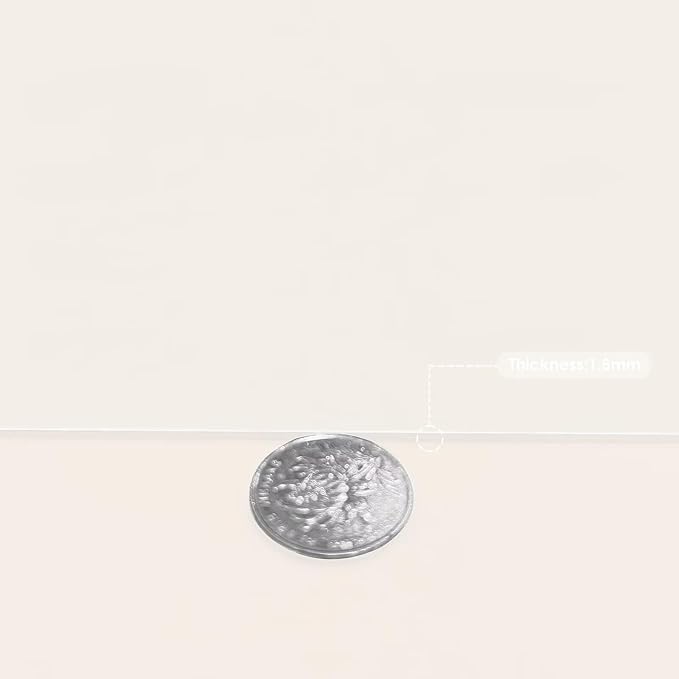 Leather Dresser Cover,1.8mm Thick,14x66 Inch,Dresser Protector Top,Dresser Top Protector,Dresser Cover Top,Dresser Top Cover,Dresser Cover Top for Bedroom.(White+White,14x66)