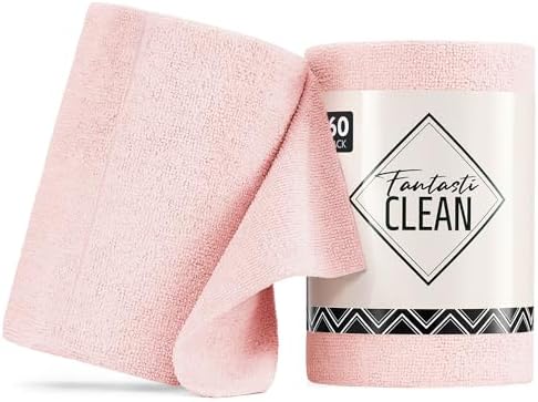 Fantasticlean Microfiber Cleaning Cloth Roll, 60 Pack by Fantasticlean