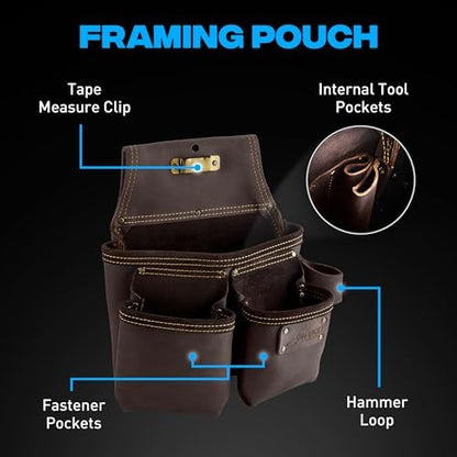 OX Carpenter Tool Belt + Pouches - Image 6