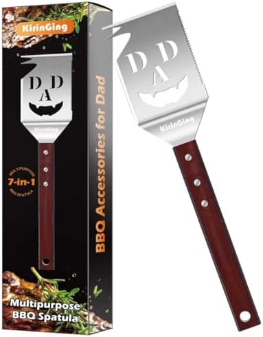 BBQ Accessories Gifts for Dad, 7 in 1 Grill Spatula, Funny Christmas White by Unknown
