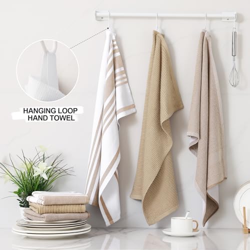 Homaxy Cotton 380 GSM Premium Kitchen Towels, 12 Pack - Image 3