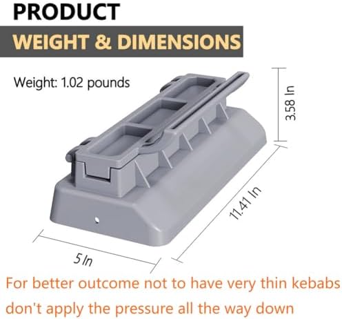 Large Kebab Maker Press, Manual Kabob Mould, Kabob Maker Barbecue Skewers Form - Image 2