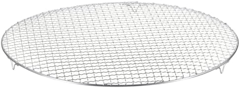 HARFINGTON Round Cooking Rack 17.7-inch 201 Stainless Steel Cross Wire Barbecue by HARFINGTON