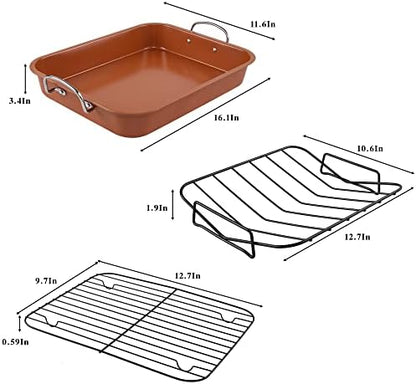 KitCom Nonstick Roasting Pan, Roaster - Image 2