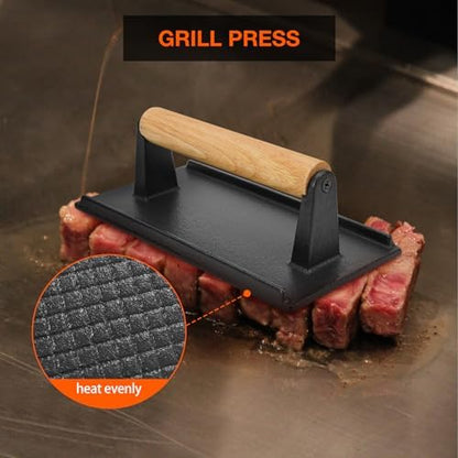 onlyfire Professional Flat Top Barbecue Tool Kit Grill Griddle Tools - Image 5