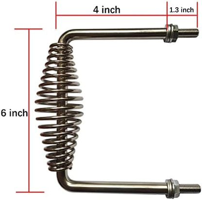 6" Stainless Spring Handle 5" wide overall - Image 2