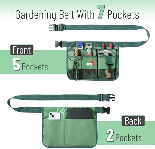 UNCO- Adjustable Gardening Belt, 7 Pockets, Cut and Water Resistant, Garden - Image 2