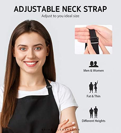 Syntus Apron for Men Women, Adjustable Cooking Kitchen Apron - Image 5