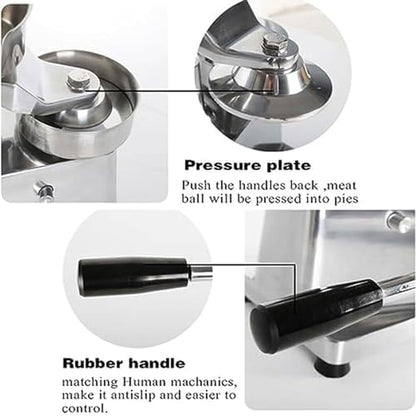 Commercial Hamburger Patty Maker, 10/13CM Stainless Steel Burger Press Meat - Image 6