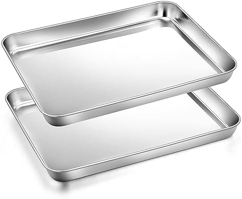 9" Baking Sheet Pan, Joyfair Stainless Steel Toaster Oven Trays by Joyfair