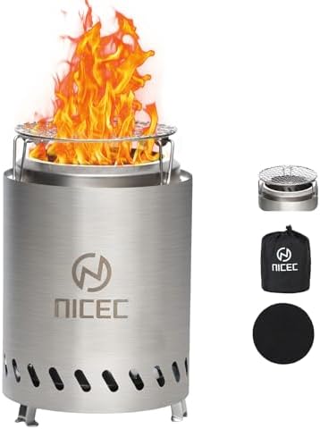 Nice C Smokeless Fire Pit, Portable Tabletop Fire Pit by NiceC