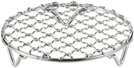 HARFINGTON Round Cooking Rack 4.7-inch 201 Stainless Steel Cross Wire Barbecue by HARFINGTON