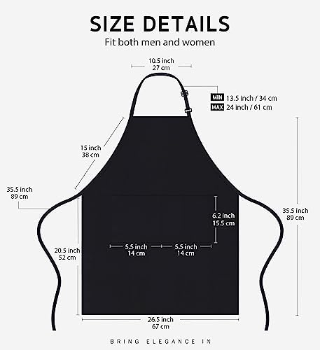 Syntus 12 Pack Apron with 2 Pocket Aprons - Image 2