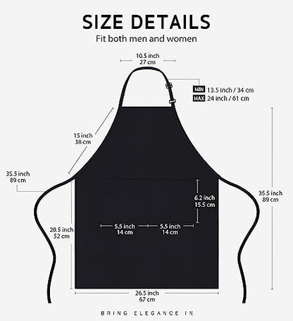 Syntus 12 Pack Apron with 2 Pocket Aprons - Image 2