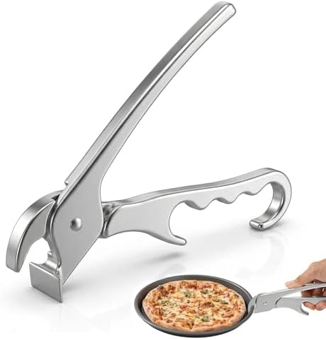 Hot Plate Gripper Tongs, Aluminum Pizza Pan Lifter by Unknown