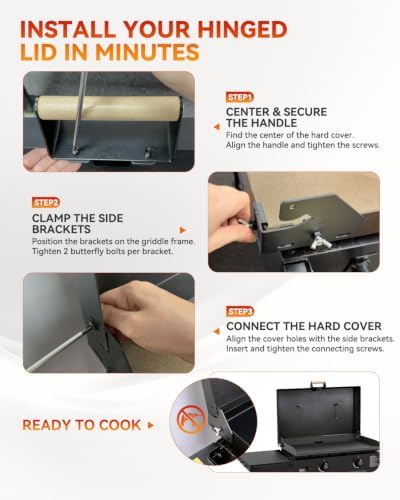 Upgraded Hinge & Handle Kit for Blackstone 28", & 44" Griddles - Image 6