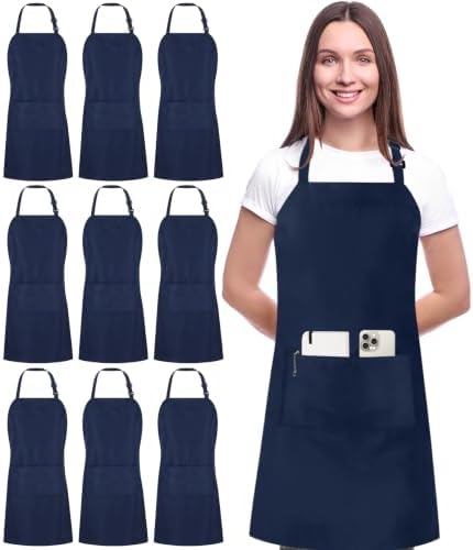 Utopia Kitchen Bib Aprons 10 Pack Adjustable by UTOPIAKITCHEN