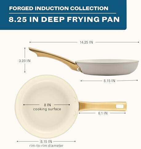 Farberware Forged Induction Ceramic Nonstick Fry Pan/Skillet, Dishwasher Safe - Image 2