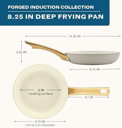 Farberware Forged Induction Ceramic Nonstick Fry Pan/Skillet, Dishwasher Safe - Image 2
