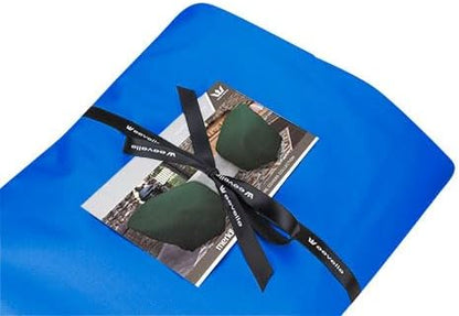Eevelle Meridian Patio Oval Table Set Cover with Marine Grade Fabric - Outdoor Table Cover - Furniture Set Covers for Dining Table - Easy to Install - (25.5" H x 108" L x 82" W, Royal Blue)