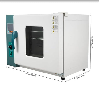 110V Horizontal Electric Blast Drying Oven, 1000W Constant Temperature Blast Drying, 45L/12Gal Blast Drying Oven for Industrial, Schools, Research Institutes