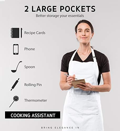 Syntus 12 Pack Apron with 2 Pockets Aprons - Image 4