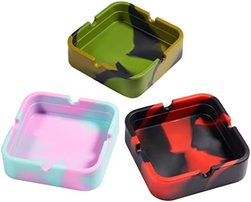 hitsuki Silicone Ash Tray Sets 3Pcs Cool Outdoor Ashtrays - Image 6