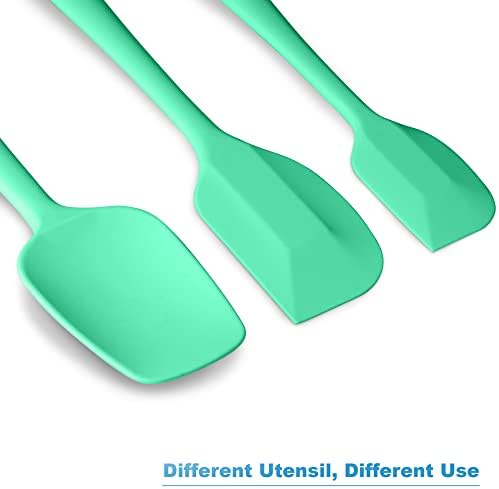 3-Piece Silicone Spatula Set, 600°F Heat Resistant, Macaron Green - Image 6