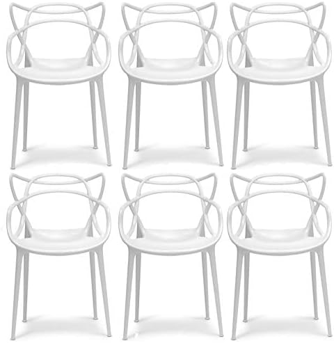 2xhome Modern Dining Chair | Stackable Indoor or Outdoor Entangled Side Chair | by 2xhome
