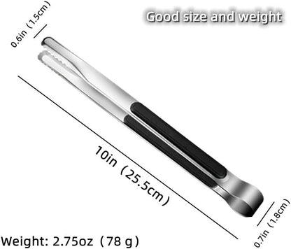 3 Pcs Korean BBQ Tongs, Barbecue & Grill Tools, Kitchen Tongs, Stainless Steel - Image 2