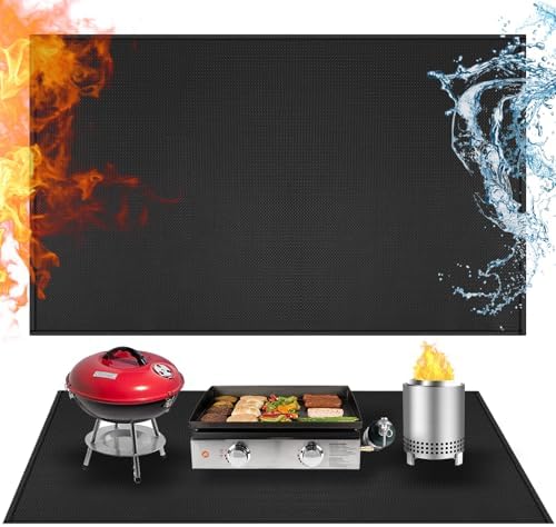 Heat Resistant Mats for Countertop fits Tabletop Grill by Amerbro