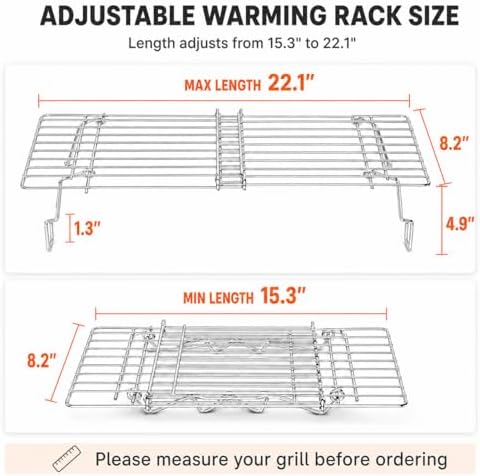 Hisencn Universal Adjustable Warming Rack - Image 2