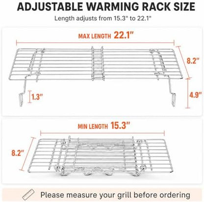 Hisencn Universal Adjustable Warming Rack - Image 2