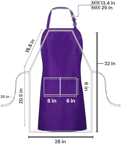 Utopia Kitchen Bib Aprons 10 Pack Adjustable - Image 2