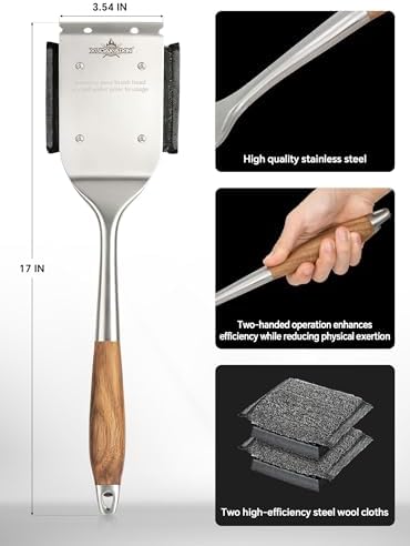 XUDAKAIXIN Grill Brush Bristle Free– No Bristle Shedding - Image 3