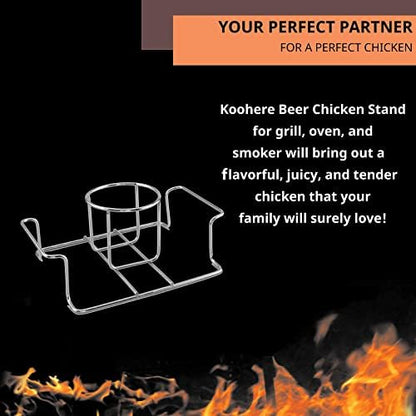Beer Can Chicken Holder for Grill and Smoker, Premium Grade Stainless Steel - Image 5
