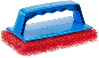 STAR BRITE Red Scrub Pad with Interchangeable Handle by Starbrite