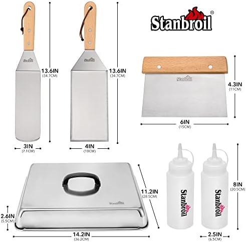 Stanbroil BBQ Griddle Accessories Set of 6 - Image 2