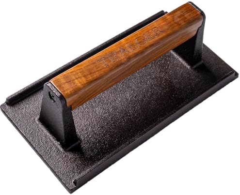 Traeger Grills Cast Iron Smash Burger Press, Heat-Resistant Handle by Unknown