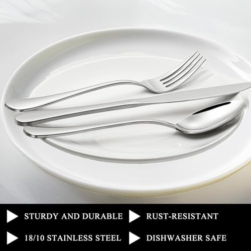 Forks, Flatware Set, 8 Inches, Mirror Finish & Dishwasher Safe, New Apartment - Image 2