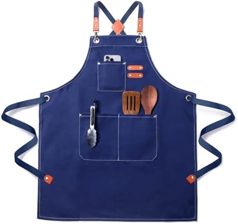 Chef Cotton Canvas Apron for Men Women by Unknown