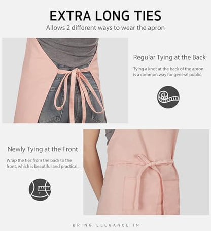 Syntus Apron for Men Women, Adjustable Cooking Kitchen Apron - Image 6