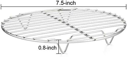 TeamFar Round Cooling Rack Set of 2, 7½ Inch - Image 2