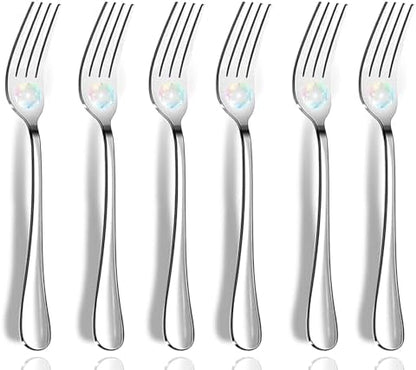 Dinner Forks, Flatware Set, 8 Inches, Mirror Finish & Dishwasher Safe, New by FMUMIA