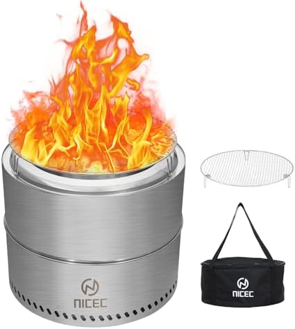 Nice C Smokeless Fire Pit, Portable Tabletop Fire Pit by NiceC