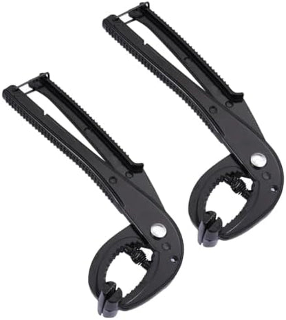 2pcs Cast Iron Grill Grate Lifter, Aluminum Alloy Tongs Strong Grip by Unknown