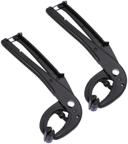 2pcs Cast Iron Grill Lifter Aluminum Alloy Tongs by ULTECHNOVO